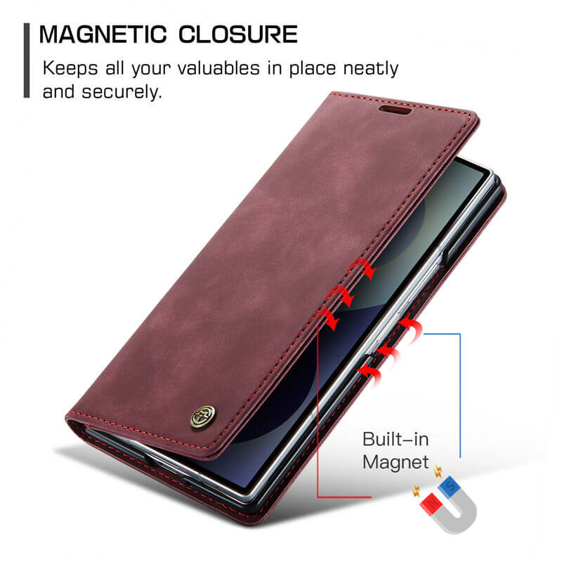 CaseMe Samsung Galaxy Z Fold8 Ultra Wallet Case with Magnetic Closure & Kickstand - Image 7