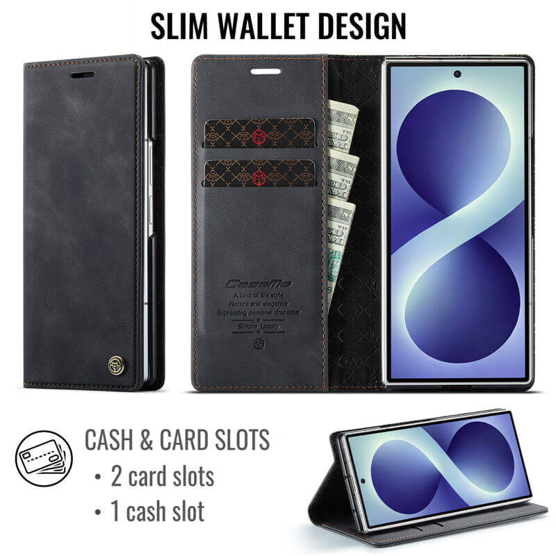 CaseMe Samsung Galaxy Z Fold8 Ultra Magnetic Wallet Case with RFID Blocking - Image 3