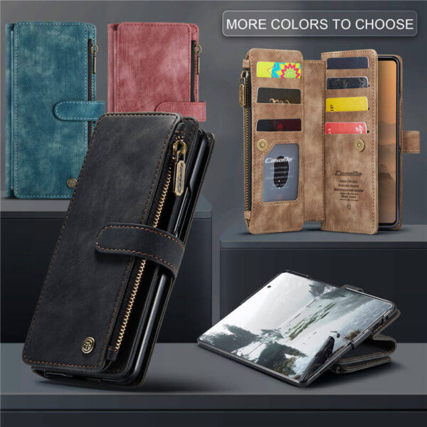 Alternative view of CaseMe Samsung Galaxy Z Fold8 Ultra Wallet Case with Zipper Pocket & Wireless Charging