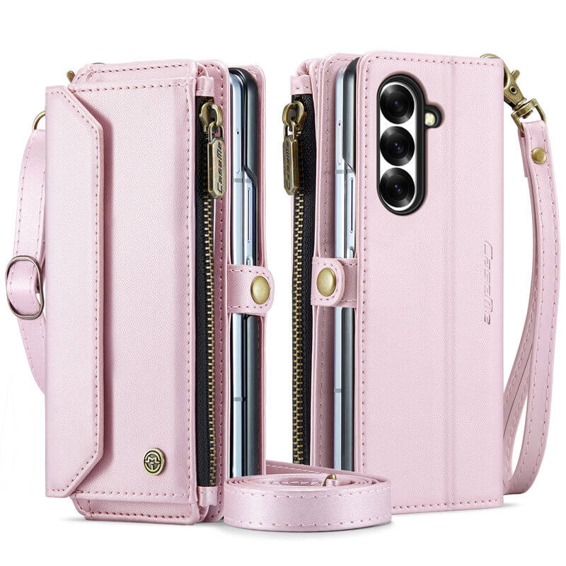 CaseMe Samsung Galaxy Z Fold8 Ultra RFID Wallet Case with Crossbody Strap, 7 card slots, Zipper Pocket & Wireless Charging - Image 12
