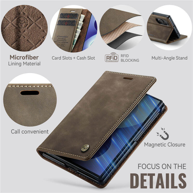 CaseMe Samsung Galaxy Z Fold8 Magnetic Wallet Case with RFID Blocking - Image 4