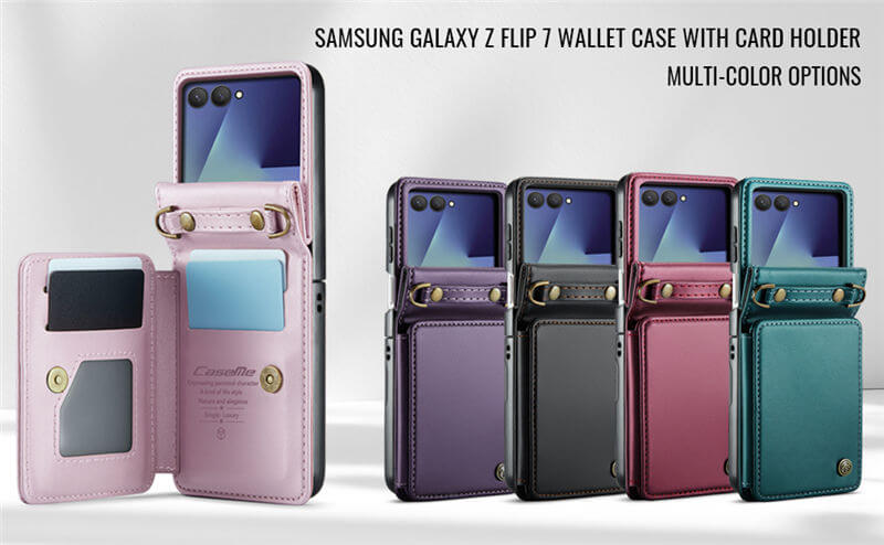 CaseMe Samsung Galaxy Z Flip8 RFID Blocking Card Holder Case