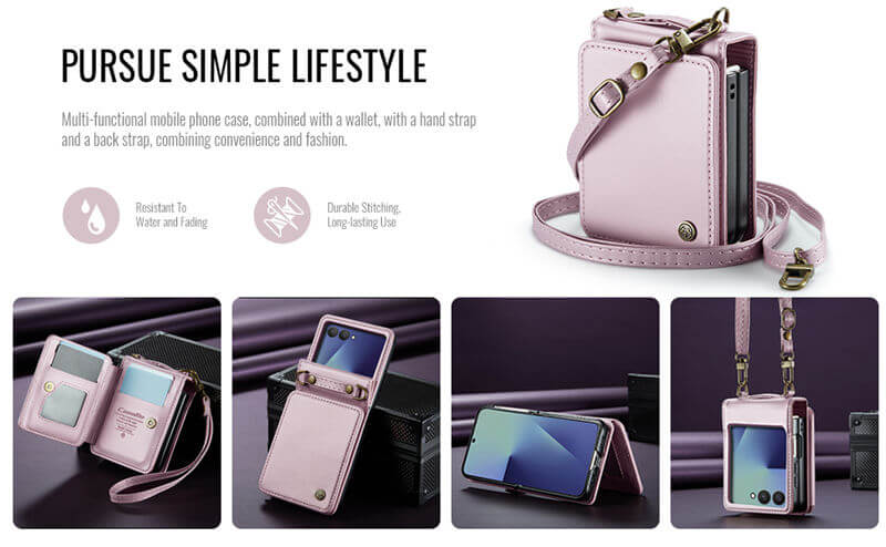 CaseMe Samsung Galaxy Z Flip8 RFID Blocking Card Holder Case