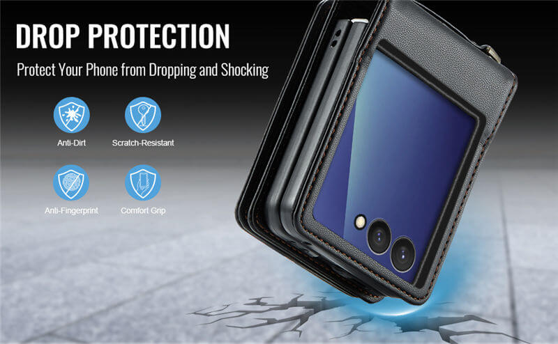 CaseMe Samsung Galaxy Z Flip8 RFID Blocking Card Holder Case