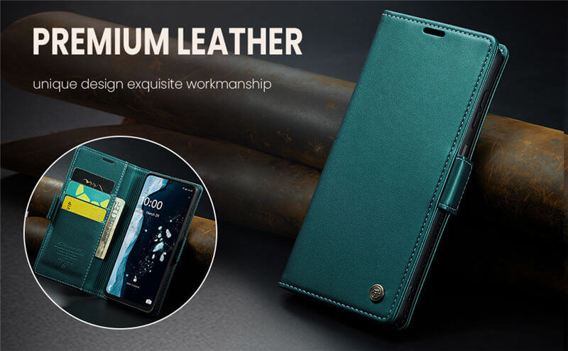 CaseMe Samsung Galaxy A08 RFID Blocking Wallet Case