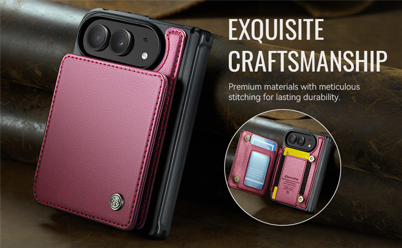 CaseMe iPhone Duo Hinge Protection Wallet Case