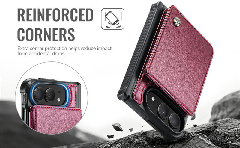 CaseMe iPhone Duo Hinge Protection Wallet Case