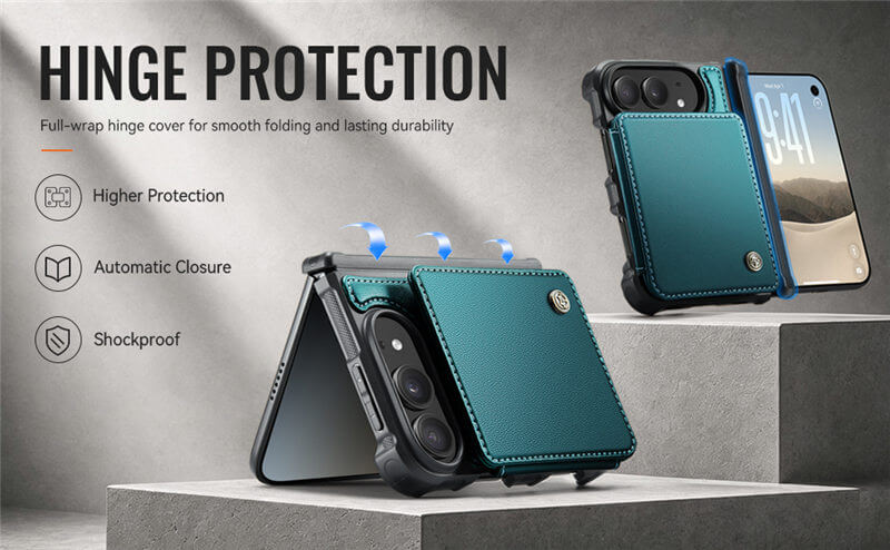 CaseMe iPhone Duo Hinge Protection Wallet Case