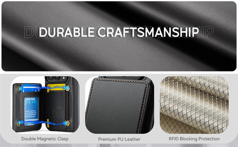 CaseMe iPhone Duo Hinge Protection Wallet Case