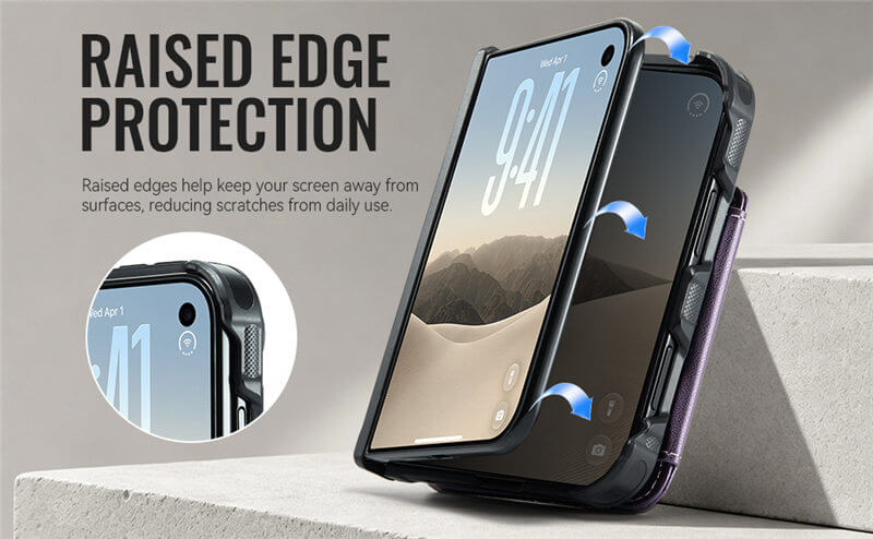 CaseMe iPhone Duo Hinge Protection Wallet Case